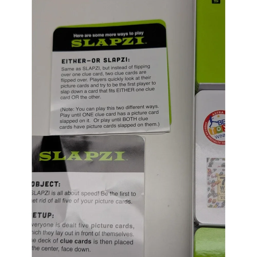 SLAPZI Fast-Matching Card-Slapping Family Picture Game Carma (makers of TENZI)
